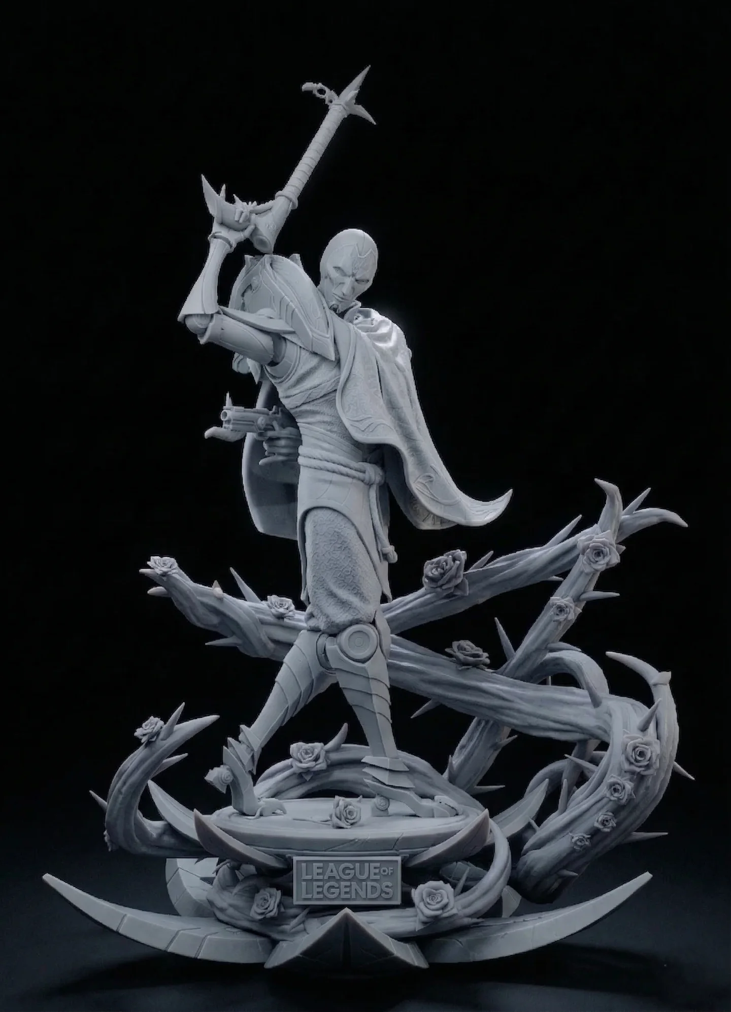 Figurine de Jhin assemblé non peinte - League of Legends - Impression 3D