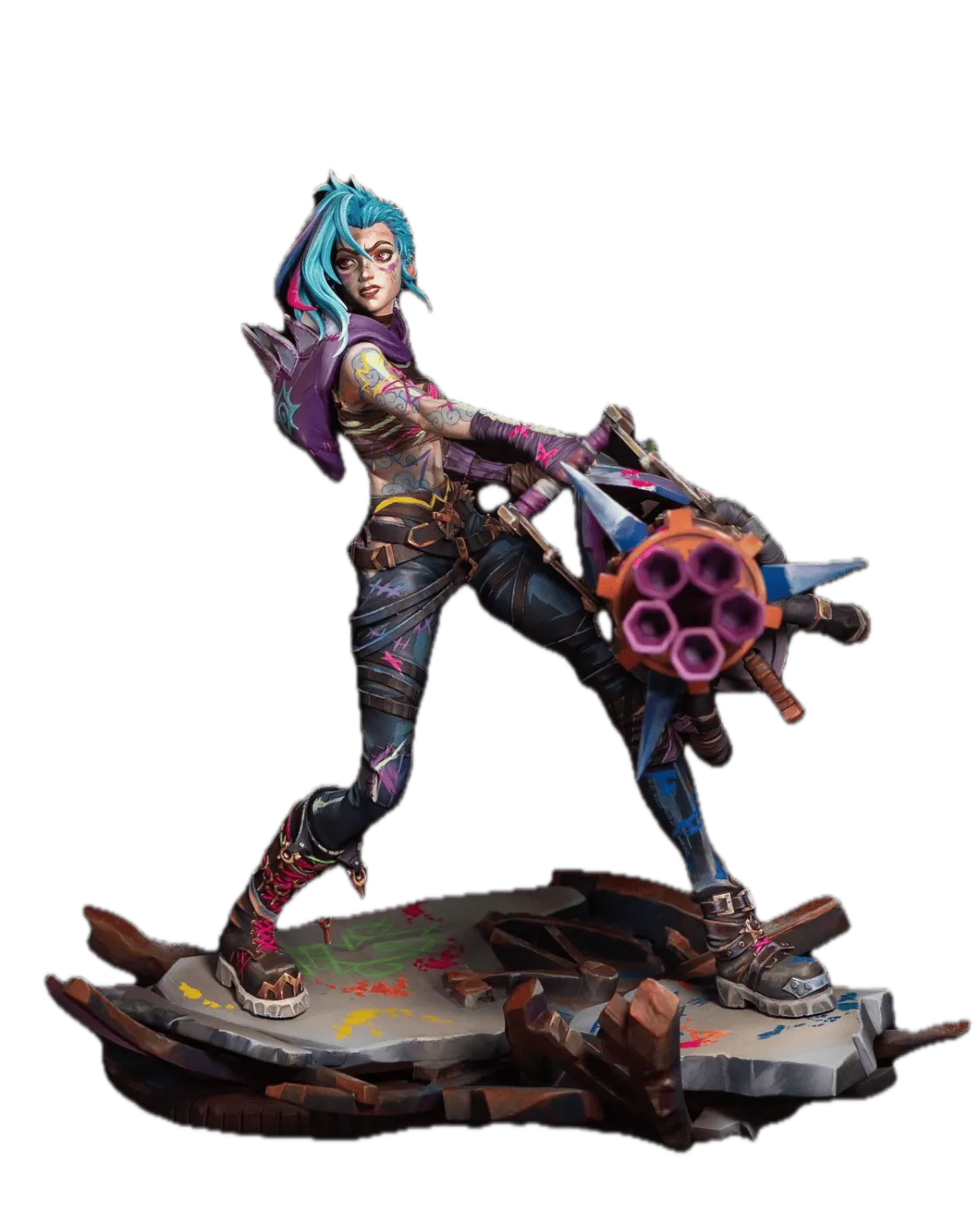 Statue de Jinx peinte à la main - Aucun produit trouvé - EPICART 3D