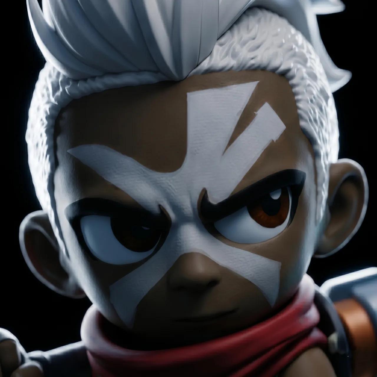 Chibi Ekko figurine from League of Legends – 3D resin, face image 1